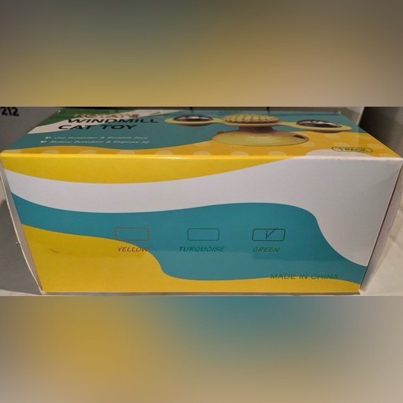 Windmill Cat Interactive Toy, Color: Green, Brand New - Picture 4 of 11